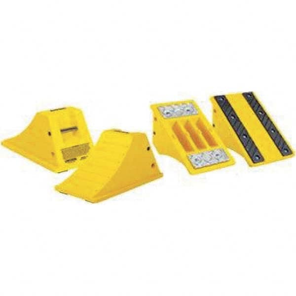 Checkers - Wheel Chocks Width (Inch): 11-1/4 Height (Inch): 12-1/4 - USA Tool & Supply