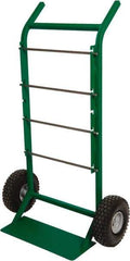 Greenlee - 200 Lb Capacity 48" OAH Hand Truck - Steel Handle, Steel, Solid Rubber Tread with Solid Plastic Hub Wheels - USA Tool & Supply