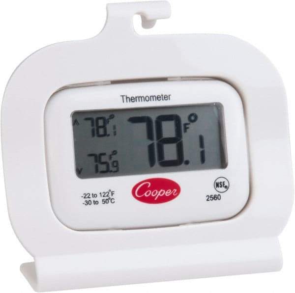 Cooper - Cooking & Refrigeration Thermometers Type: Refrigeration Thermometer Maximum Temperature (F): 122 - USA Tool & Supply