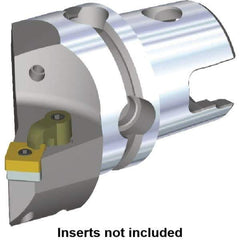 Kennametal - Right Hand Cut, Size KM80, SN.. Insert Compatiblity, Internal or External Modular Turning & Profiling Cutting Unit Head - 53mm Ctr to Cutting Edge, 86mm Head Length, Through Coolant, Series M-Clamping - USA Tool & Supply