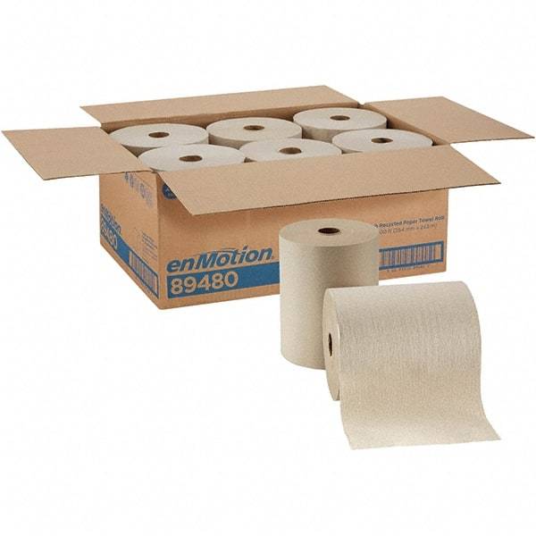 Georgia Pacific - Hard Roll of 1 Ply Brown Paper Towels - 10" Wide, 800' Roll Length - USA Tool & Supply