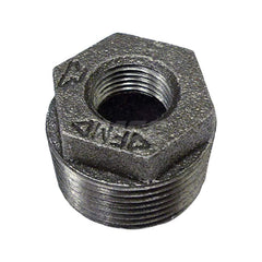 Black Hex Bushing: 2-1/2 x 3/4″, 125 psi, Threaded Cast Iron, Black Finish, Class 125