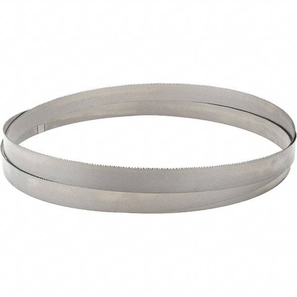 M.K. MORSE - 8 to 12 TPI, 10' 10-1/2 Long x 1" Wide x 0.035" Thick, Welded Band Saw Blade - Bi-Metal, Toothed Edge, Modified Raker Tooth Set, Flexible Back, Contour Cutting - USA Tool & Supply