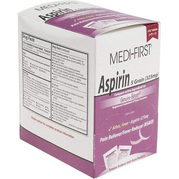 Medique - Aspirin Tablets - Headache & Pain Relief - USA Tool & Supply