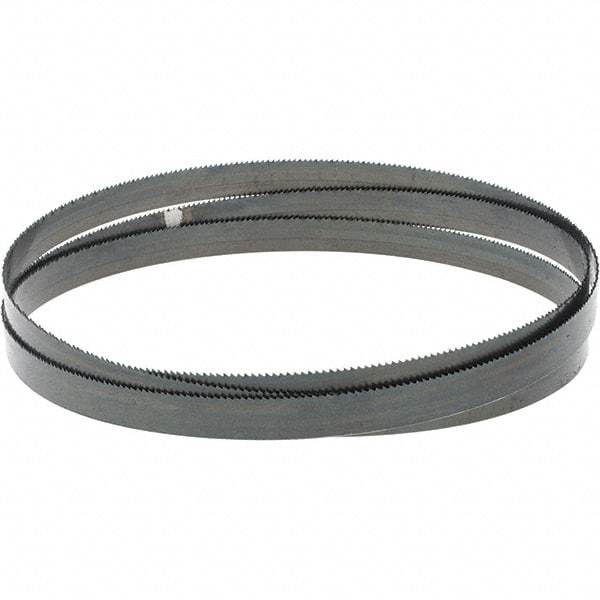 M.K. MORSE - 14 TPI, 5' 4-1/2 Long x 1/2" Wide x 0.02" Thick, Welded Band Saw Blade - Carbon Steel, Toothed Edge, Raker Tooth Set, Hard Back, Contour Cutting - USA Tool & Supply