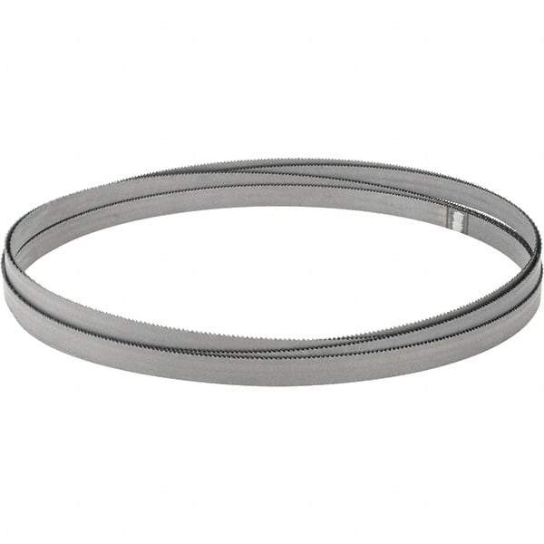 M.K. MORSE - 14 TPI, 12' 6 Long x 1/2" Wide x 0.025" Thick, Welded Band Saw Blade - Bi-Metal, Toothed Edge, Raker Tooth Set, Hard Back, Contour Cutting - USA Tool & Supply