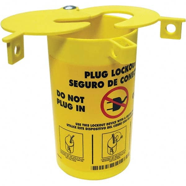 Brady - Electrical Equipment Lockouts Type: Plug Lockout Maximum Cord Diameter (Decimal Inch): 1/4 - USA Tool & Supply
