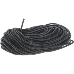 Value Collection - 0.27" ID, Black/Gray Nylon Corrugated Cable Sleeve - 250' Coil Length, -40 to 300°F - USA Tool & Supply