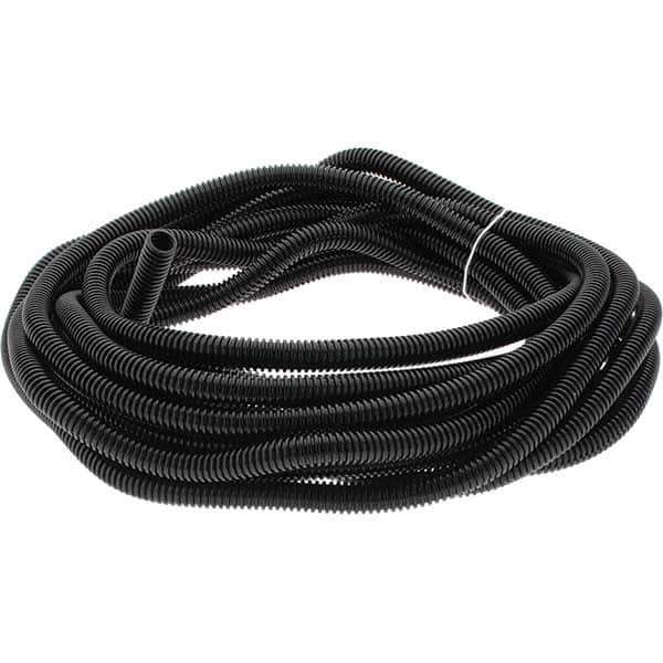 Value Collection - 25' Long, Flexible Wire Loom Conduit - Plastic, 3/8" ID - USA Tool & Supply