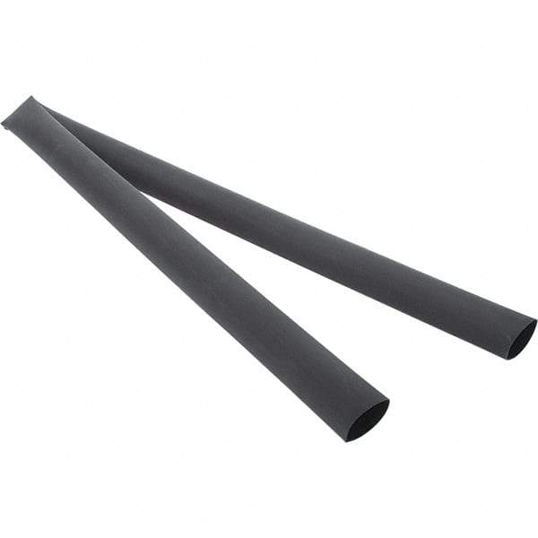 Value Collection - 48" Long Heat Shrink Electrical Tubing - Black - USA Tool & Supply