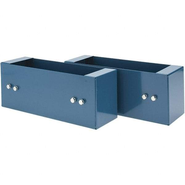 Value Collection - Black, Steel, Cabinet Universal Base Lug - 5" Wide x 12-1/2" Deep x 4" High Body - USA Tool & Supply