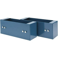 Value Collection - Black, Steel, Cabinet Universal Base Lug - 5" Wide x 12-1/2" Deep x 4" High Body - USA Tool & Supply