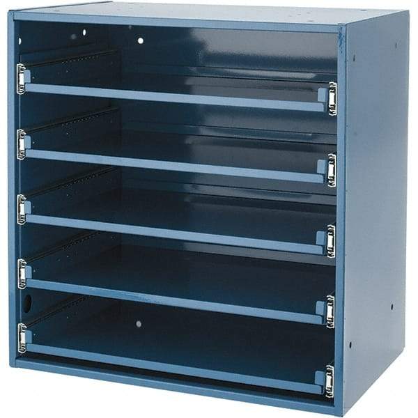 Durham - 5 Drawer, Small Parts Slide Rack Cabinet - 12-1/2" Deep x 20-1/2" Wide x 21" High - USA Tool & Supply