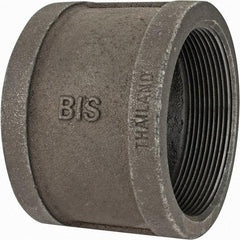 Value Collection - Class 150, 4" Black Pipe Coupling (Right Hand) - Threaded, Malleable Iron - USA Tool & Supply