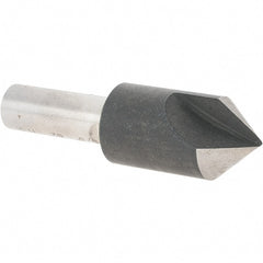 Value Collection - 5/8" Head Diam, 3/8" Shank Diam, 1 Flute 82° High Speed Steel Countersink - USA Tool & Supply