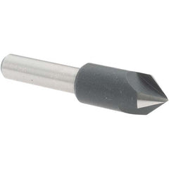 Value Collection - 3/8" Head Diam, 1/4" Shank Diam, 3 Flute 82° High Speed Steel Countersink - USA Tool & Supply