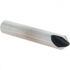 Value Collection - 1/4" Head Diam, 1/4" Shank Diam, 1 Flute 82° High Speed Steel Countersink - USA Tool & Supply