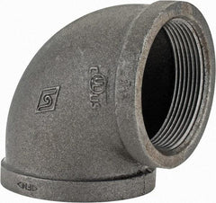 Value Collection - Class 150, 3" Black Pipe 90° Elbow - Threaded, Malleable Iron - USA Tool & Supply