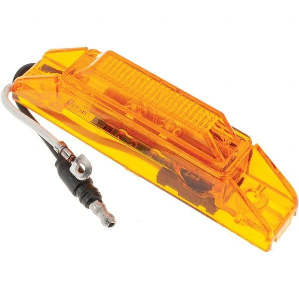 Truck-Lite - 4" Long, 0.05 Amp, LED Side Marker Light Kit - 12 Volts, Yellow - USA Tool & Supply