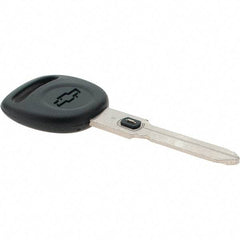 Made in USA - Chevrolet VATS Key Blank - Nickel/Plastic - USA Tool & Supply