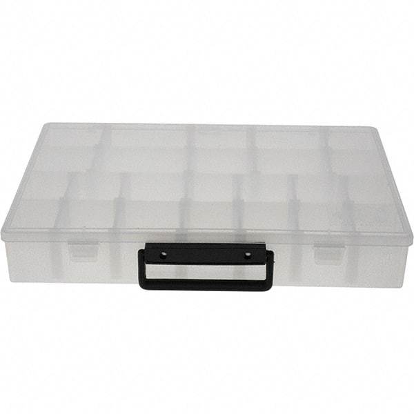 Flambeau - Tool Tray Cabinet - 13-1/2" Wide x 9" Deep x 2" High, Polymer, Clear - USA Tool & Supply