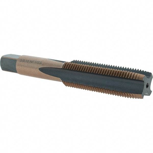 Import - Oxide/Gold Finish Straight Flute Tap - Exact Industrial Supply
