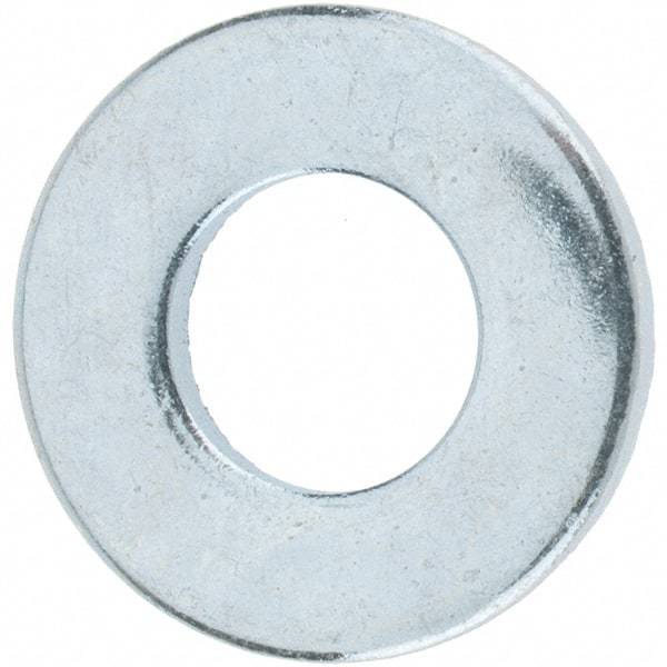 Value Collection - M8 Screw, Grade 12.9 Steel Standard Flat Washer - 9mm ID x 18.5mm OD, 1.6mm Thick, Zinc-Plated Finish - USA Tool & Supply