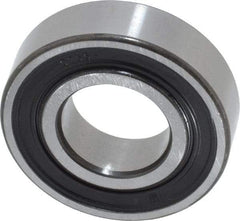 SKF - 15mm Bore Diam, 32mm OD, Double Seal Deep Groove Radial Ball Bearing - 9mm Wide, 1 Row, Round Bore, 2,850 Nm Static Capacity, 5,850 Nm Dynamic Capacity - USA Tool & Supply