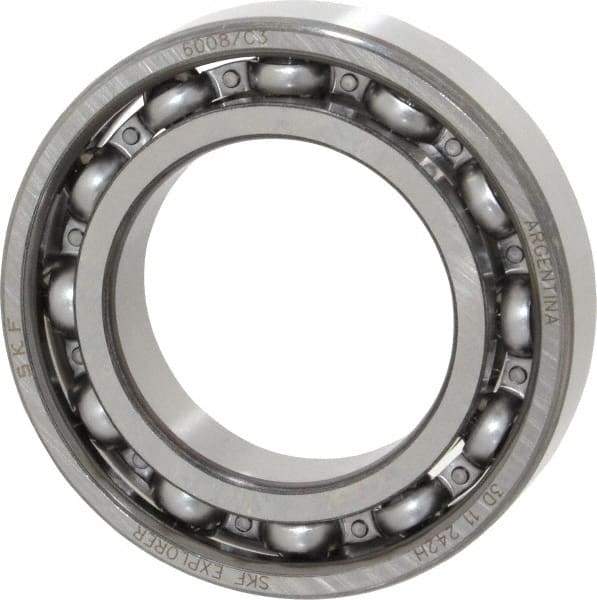 SKF - 40mm Bore Diam, 68mm OD, Open Deep Groove Radial Ball Bearing - 15mm Wide, 1 Row, Round Bore, 11,600 Nm Static Capacity, 17,800 Nm Dynamic Capacity - USA Tool & Supply