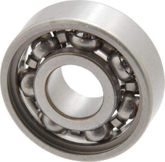 SKF - 8mm Bore Diam, 22mm OD, Open Deep Groove Radial Ball Bearing - 7mm Wide, 1 Row, Round Bore, 1,370 Nm Static Capacity, 3,450 Nm Dynamic Capacity - USA Tool & Supply