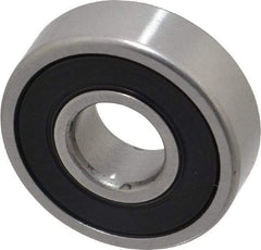 SKF - 12mm Bore Diam, 32mm OD, Double Seal Deep Groove Radial Ball Bearing - 10mm Wide, 1 Row, Round Bore, 3,100 Nm Static Capacity, 7,280 Nm Dynamic Capacity - USA Tool & Supply