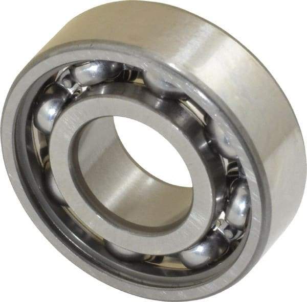 SKF - 15mm Bore Diam, 35mm OD, Open Deep Groove Radial Ball Bearing - 11mm Wide, 1 Row, Round Bore, 3,750 Nm Static Capacity, 8,060 Nm Dynamic Capacity - USA Tool & Supply