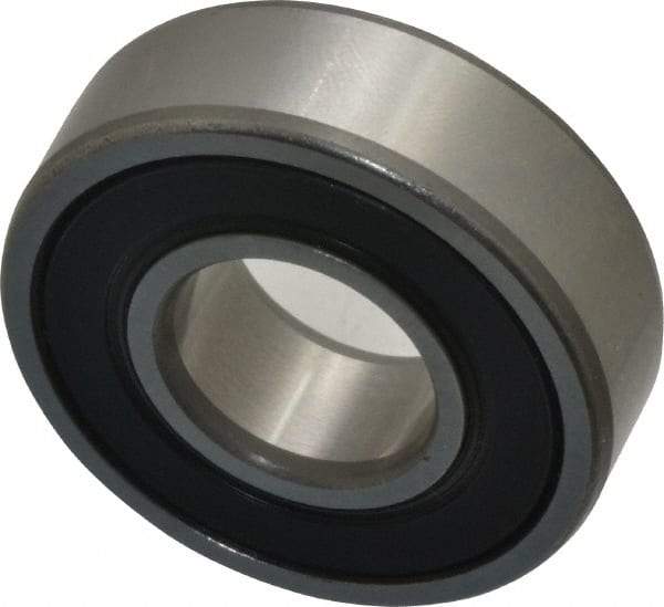 SKF - 15mm Bore Diam, 35mm OD, Double Seal Deep Groove Radial Ball Bearing - 11mm Wide, 1 Row, Round Bore, 3,750 Nm Static Capacity, 8,060 Nm Dynamic Capacity - USA Tool & Supply