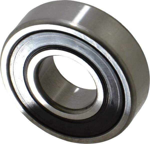SKF - 20mm Bore Diam, 47mm OD, Double Seal Deep Groove Radial Ball Bearing - 14mm Wide, 1 Row, Round Bore, 6,550 Nm Static Capacity, 13,500 Nm Dynamic Capacity - USA Tool & Supply