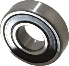 SKF - 20mm Bore Diam, 47mm OD, Double Seal Deep Groove Radial Ball Bearing - 14mm Wide, 1 Row, Round Bore, 6,550 Nm Static Capacity, 13,500 Nm Dynamic Capacity - USA Tool & Supply