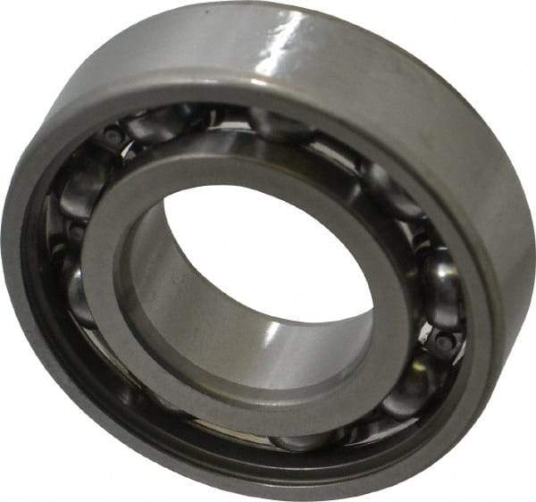 SKF - 25mm Bore Diam, 52mm OD, Open Deep Groove Radial Ball Bearing - 15mm Wide, 1 Row, Round Bore, 7,800 Nm Static Capacity, 14,800 Nm Dynamic Capacity - USA Tool & Supply