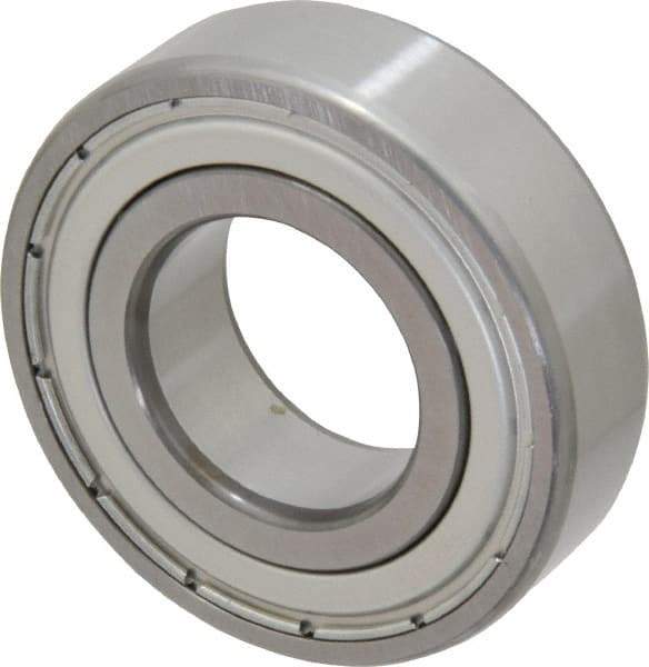 SKF - 25mm Bore Diam, 52mm OD, Double Shield Deep Groove Radial Ball Bearing - 15mm Wide, 1 Row, Round Bore, 7,800 Nm Static Capacity, 14,800 Nm Dynamic Capacity - USA Tool & Supply