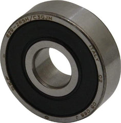 SKF - 9mm Bore Diam, 26mm OD, Double Seal Deep Groove Radial Ball Bearing - 8mm Wide, 1 Row, Round Bore, 1,960 Nm Static Capacity, 4,750 Nm Dynamic Capacity - USA Tool & Supply
