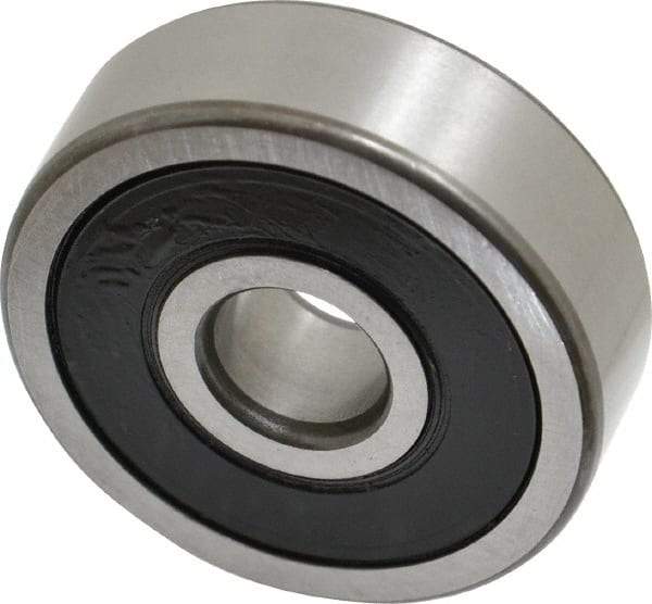 SKF - 10mm Bore Diam, 35mm OD, Double Seal Deep Groove Radial Ball Bearing - 11mm Wide, 1 Row, Round Bore, 3,400 Nm Static Capacity, 8,520 Nm Dynamic Capacity - USA Tool & Supply