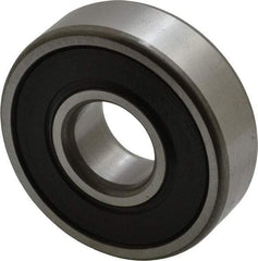 SKF - 15mm Bore Diam, 42mm OD, Double Seal Deep Groove Radial Ball Bearing - 13mm Wide, 1 Row, Round Bore, 5,400 Nm Static Capacity, 11,900 Nm Dynamic Capacity - USA Tool & Supply