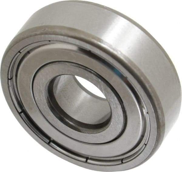 SKF - 15mm Bore Diam, 42mm OD, Double Shield Deep Groove Radial Ball Bearing - 13mm Wide, 1 Row, Round Bore, 5,400 Nm Static Capacity, 11,900 Nm Dynamic Capacity - USA Tool & Supply