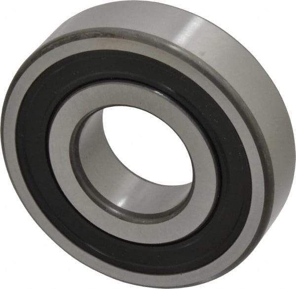 SKF - 30mm Bore Diam, 72mm OD, Double Seal Deep Groove Radial Ball Bearing - 19mm Wide, 1 Row, Round Bore, 16,000 Nm Static Capacity, 29,600 Nm Dynamic Capacity - USA Tool & Supply