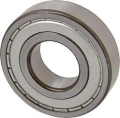 SKF - 35mm Bore Diam, 80mm OD, Double Shield Deep Groove Radial Ball Bearing - 21mm Wide, 1 Row, Round Bore, 19,000 Nm Static Capacity, 35,100 Nm Dynamic Capacity - USA Tool & Supply