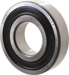 SKF - 45mm Bore Diam, 100mm OD, Double Seal Deep Groove Radial Ball Bearing - 25mm Wide, 1 Row, Round Bore, 31,500 Nm Static Capacity, 55,300 Nm Dynamic Capacity - USA Tool & Supply