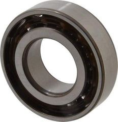 SKF - 25mm Bore Diam, 52mm OD, Open Angular Contact Radial Ball Bearing - 15mm Wide, 1 Row, Round Bore, 10,200 Lb Static Capacity, 15,600 Lb Dynamic Capacity - USA Tool & Supply
