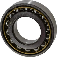 SKF - 40mm Bore Diam, 80mm OD, Open Angular Contact Radial Ball Bearing - 18mm Wide, 1 Row, Round Bore, 24,000 Lb Static Capacity, 36,400 Lb Dynamic Capacity - USA Tool & Supply
