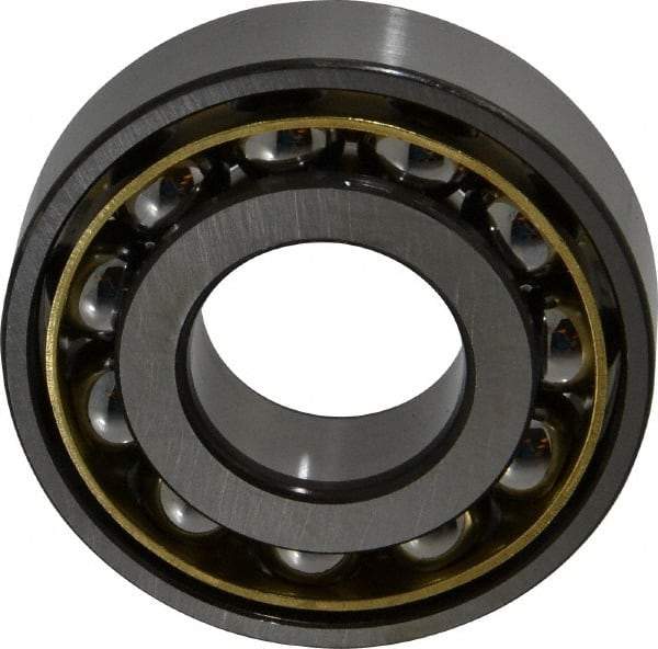 SKF - 30mm Bore Diam, 72mm OD, Open Angular Contact Radial Ball Bearing - 19mm Wide, 1 Row, Round Bore, 19,300 Lb Static Capacity, 34,500 Lb Dynamic Capacity - USA Tool & Supply