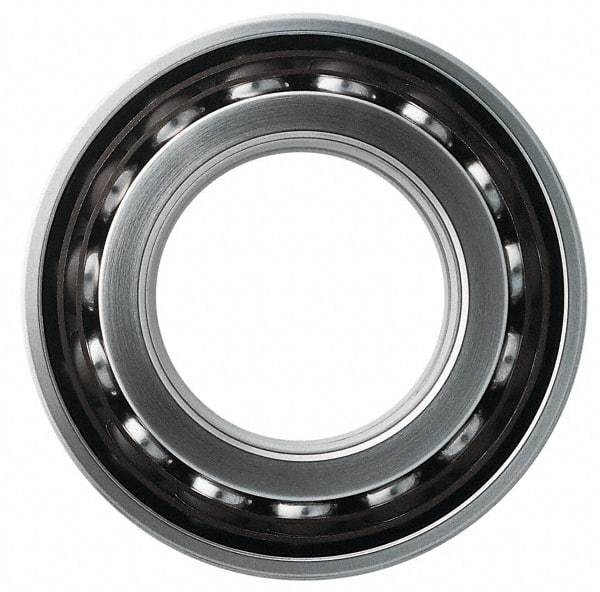 SKF - 35mm Bore Diam, 72mm OD, Double Shield Angular Contact Radial Ball Bearing - 27mm Wide, 2 Rows, Round Bore, 27,500 Lb Static Capacity, 37,700 Lb Dynamic Capacity - USA Tool & Supply