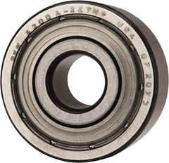 SKF - 10mm Bore Diam, 30mm OD, Double Shield Angular Contact Radial Ball Bearing - 14mm Wide, 2 Rows, Round Bore, 4,300 Lb Static Capacity, 7,610 Lb Dynamic Capacity - USA Tool & Supply