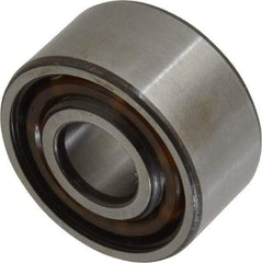 SKF - 12mm Bore Diam, 32mm OD, Open Angular Contact Radial Ball Bearing - 15.9mm Wide, 2 Rows, Round Bore, 5,600 Lb Static Capacity, 10,100 Lb Dynamic Capacity - USA Tool & Supply